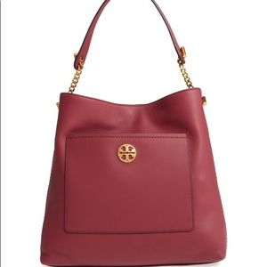 COPY - Tory Burch red leather chelsea hobo purse/…